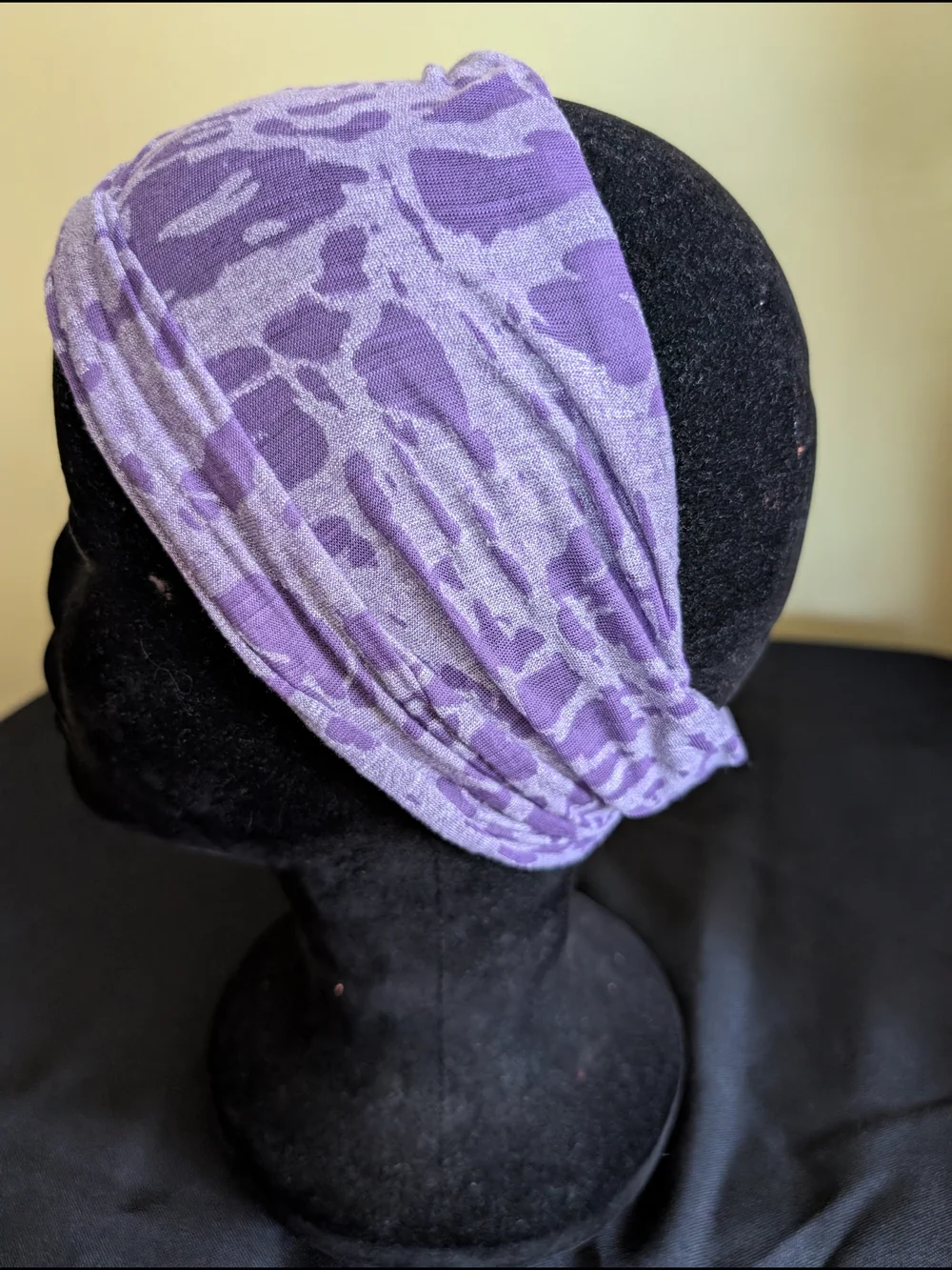 Hand Crafted Lavender Purple Patterned Bohemian Headband